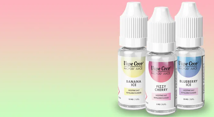 3 vapecoco nicpod juice flavours