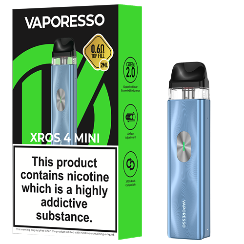 Vaporesso Xros 4 mini Package and Kit Product Pic
