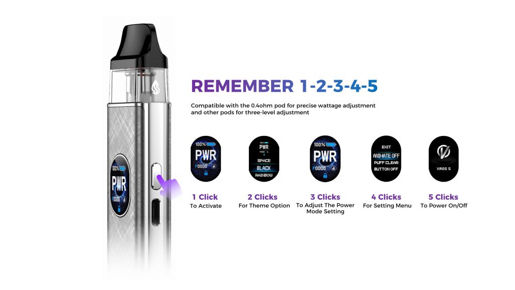 Vaporesso Xros 5 Poster UI